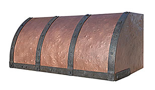 Barrel Copper Range Hood