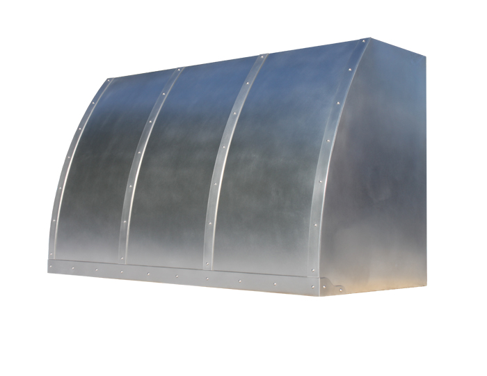 Barrel Range Hood in Natural Stainless Steel