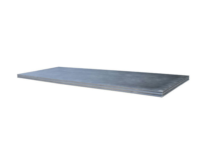 Natural Zinc Island Countertop with Double Bead Edge Detail